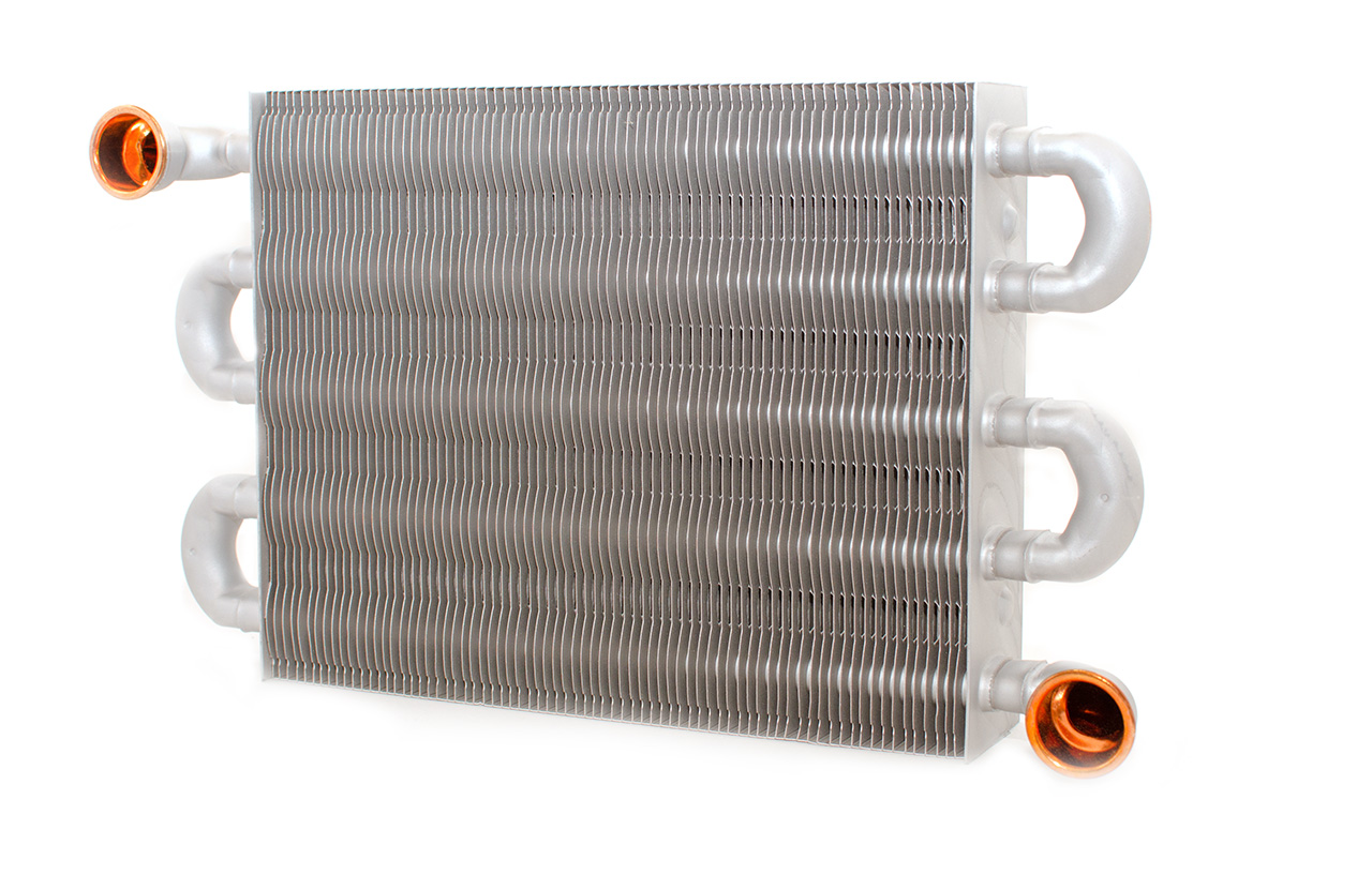 Первичный теплообменник Prime-V 20-24 кВт запасная часть к котлу «Лемакс». Код:104028     