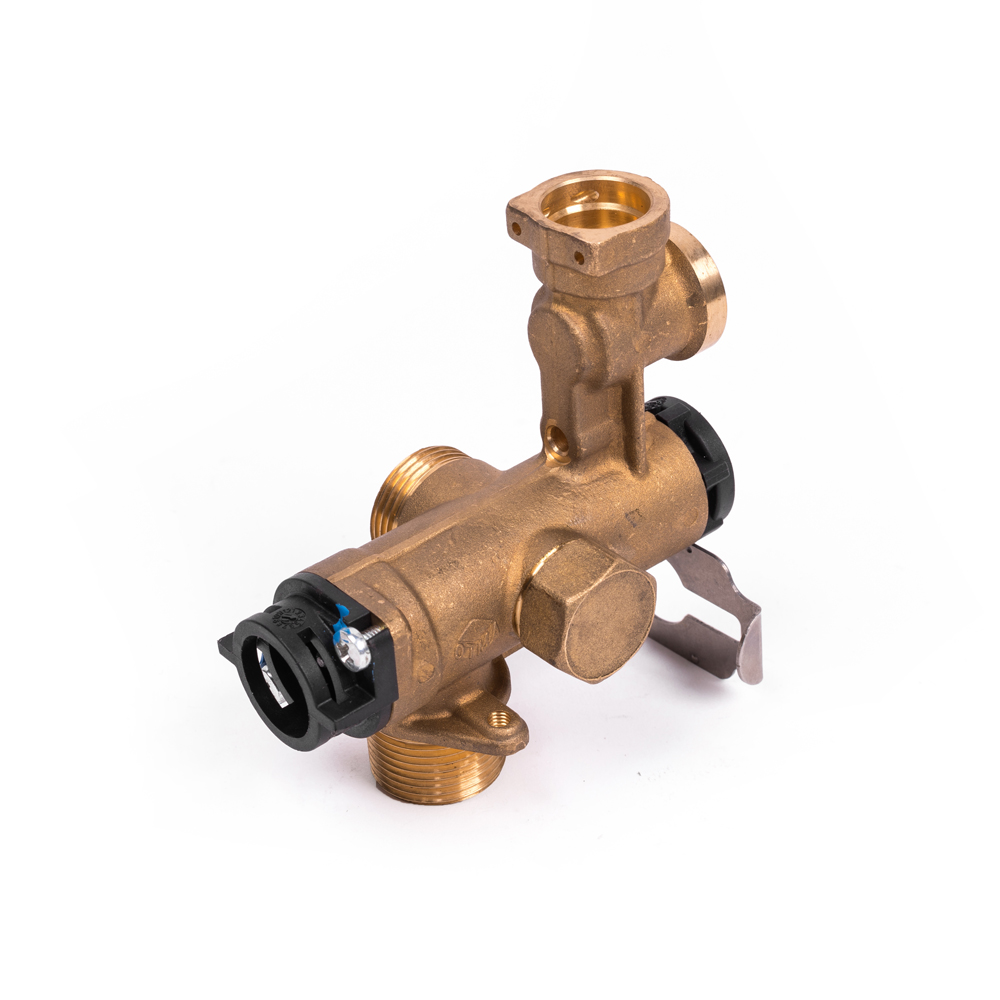 Клапан трехходовой латунный запасная часть к котлу «Лемакс». Код:105761     